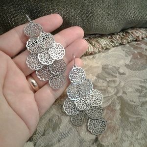 Silver earrings